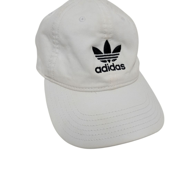 Adidas Baseball Hat Cap White One Size Embroidered Logo Excellent Condition - Picture 3 of 4